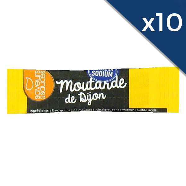 Mustard stick - low in salt - 4g - per batch of 10
