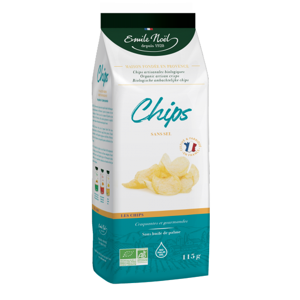 Chips Bio Emile Noël - sans sel - 115g