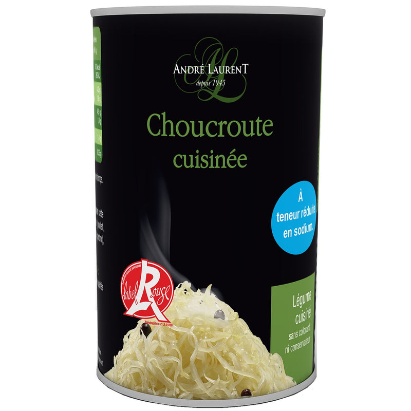 Choucroute - à teneur réduite en sodium - 400g