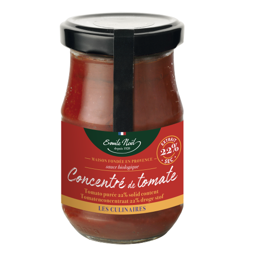 Tomato concentrate 22% organic - without salt - 190g