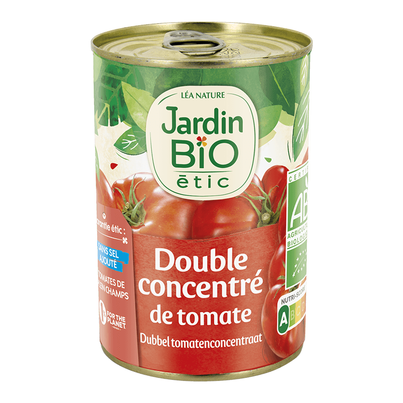 Double concentré de Tomate - pauvre en sel - 140g