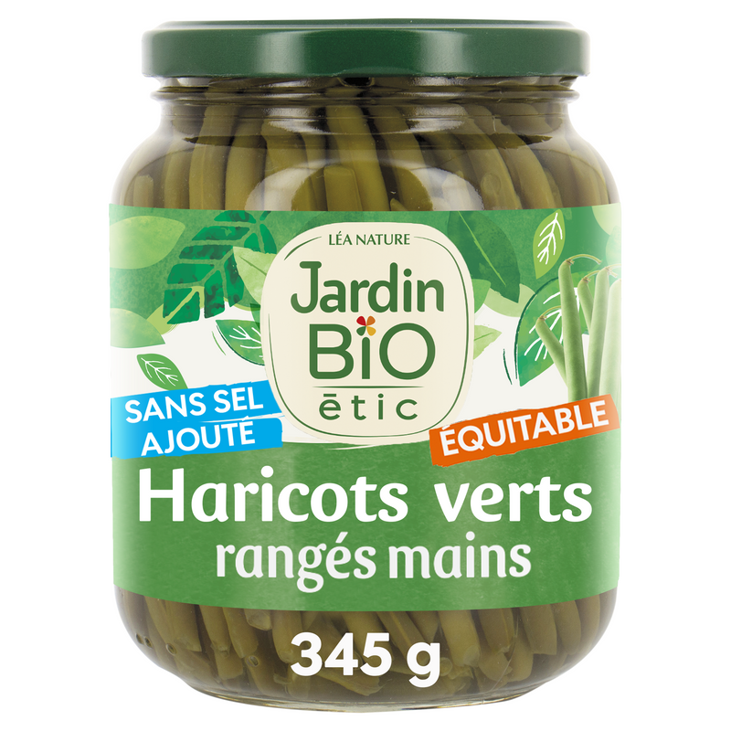 Hand Row Green Beans - very low in salt - 660g