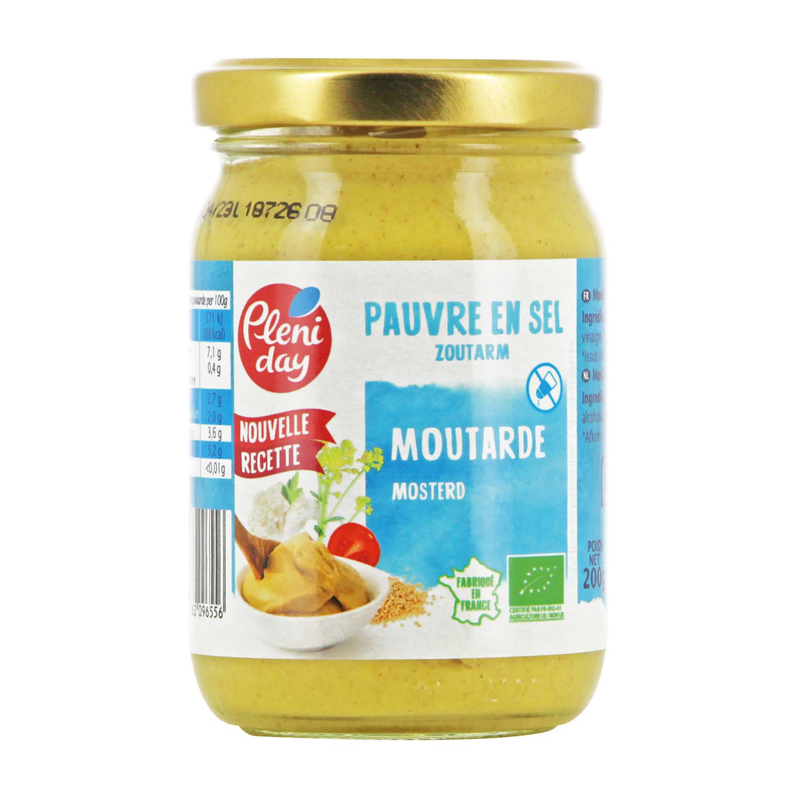 Moutarde de Dijon - très pauvre en sel - 200g