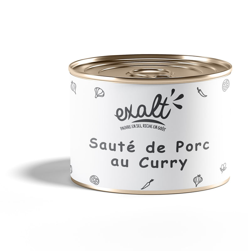 Sautéed Pork with curry - low in salt - 400g