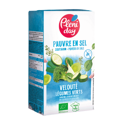Velouté of green vegetables - very low in salt - 1L