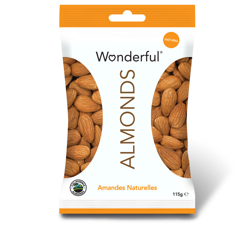 Natural almonds - without salt - 115g