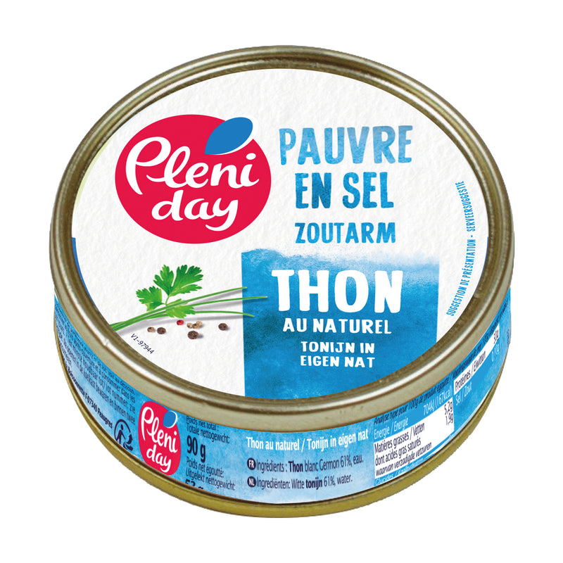 Natural tuna - low in salt - 90g