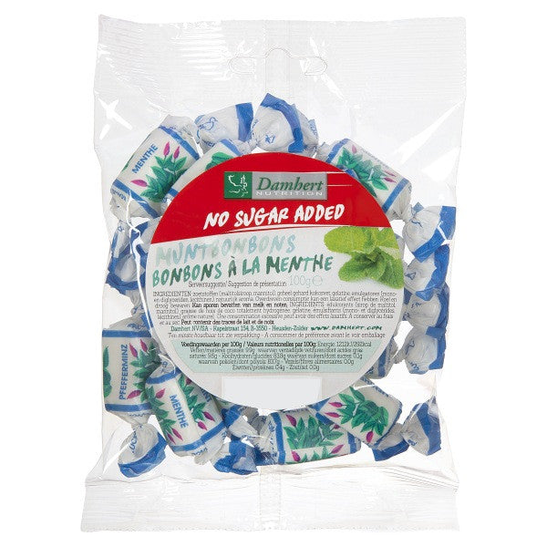 Chewy Mint Candies - no added sugar - 100g