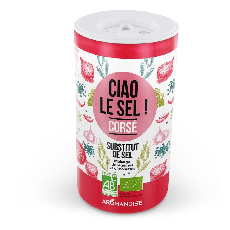 Ciao the Full-bodied Salt - low in salt - 70g