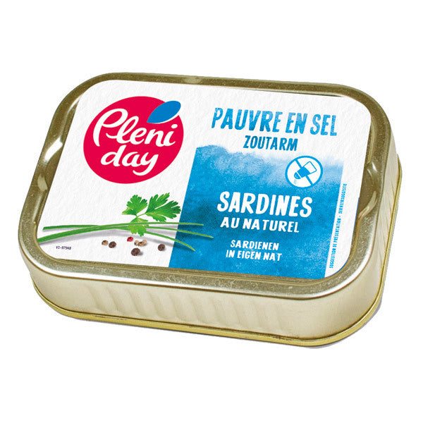 Sardines au naturel - pauvre en sel - 115g