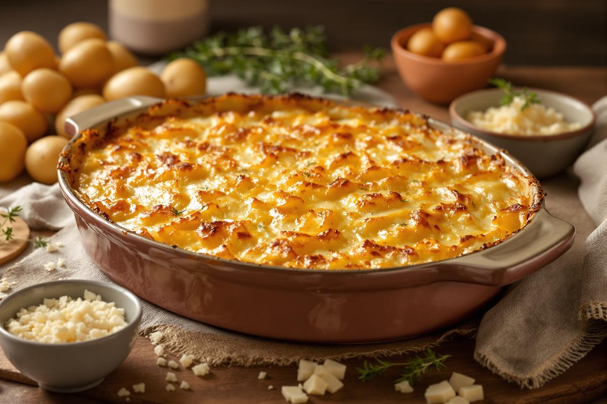 Un délice doré : ce gratin dauphinois à la crème et au fromage fait l’unanimité autour de la table.jpg
