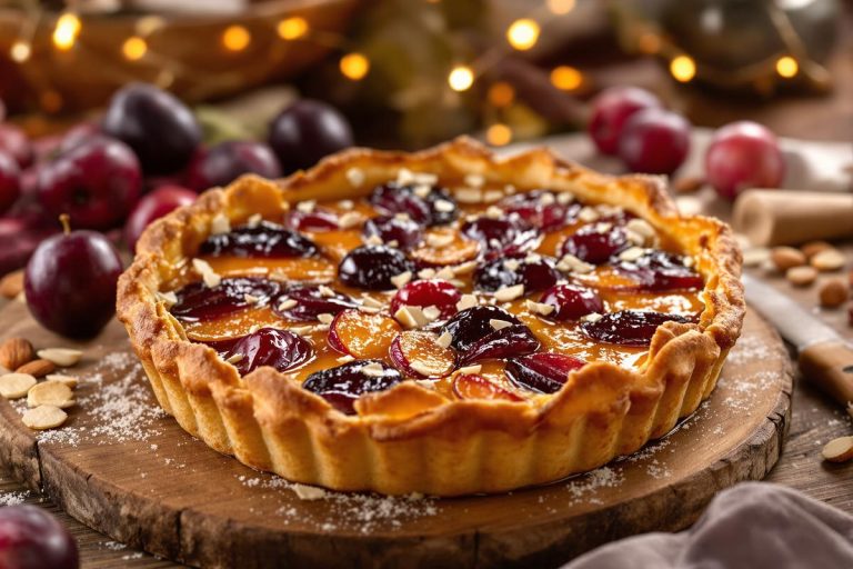 Une de mes recettes indispensables qui deviendra aussi votre hit : Julie Andrieu dévoile sa tarte aux prunes.jpg